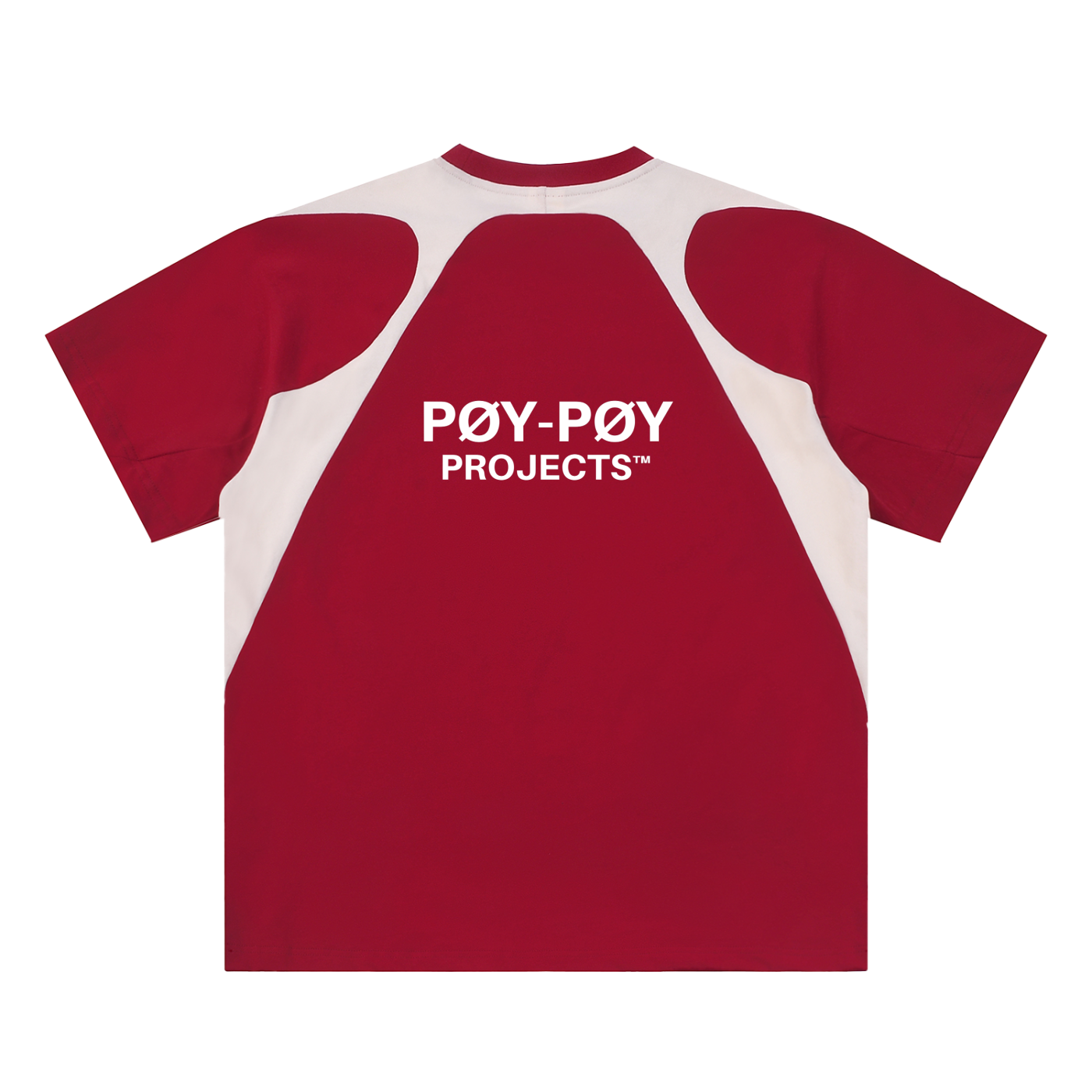 Contrast Panel Cotton T-Shirt