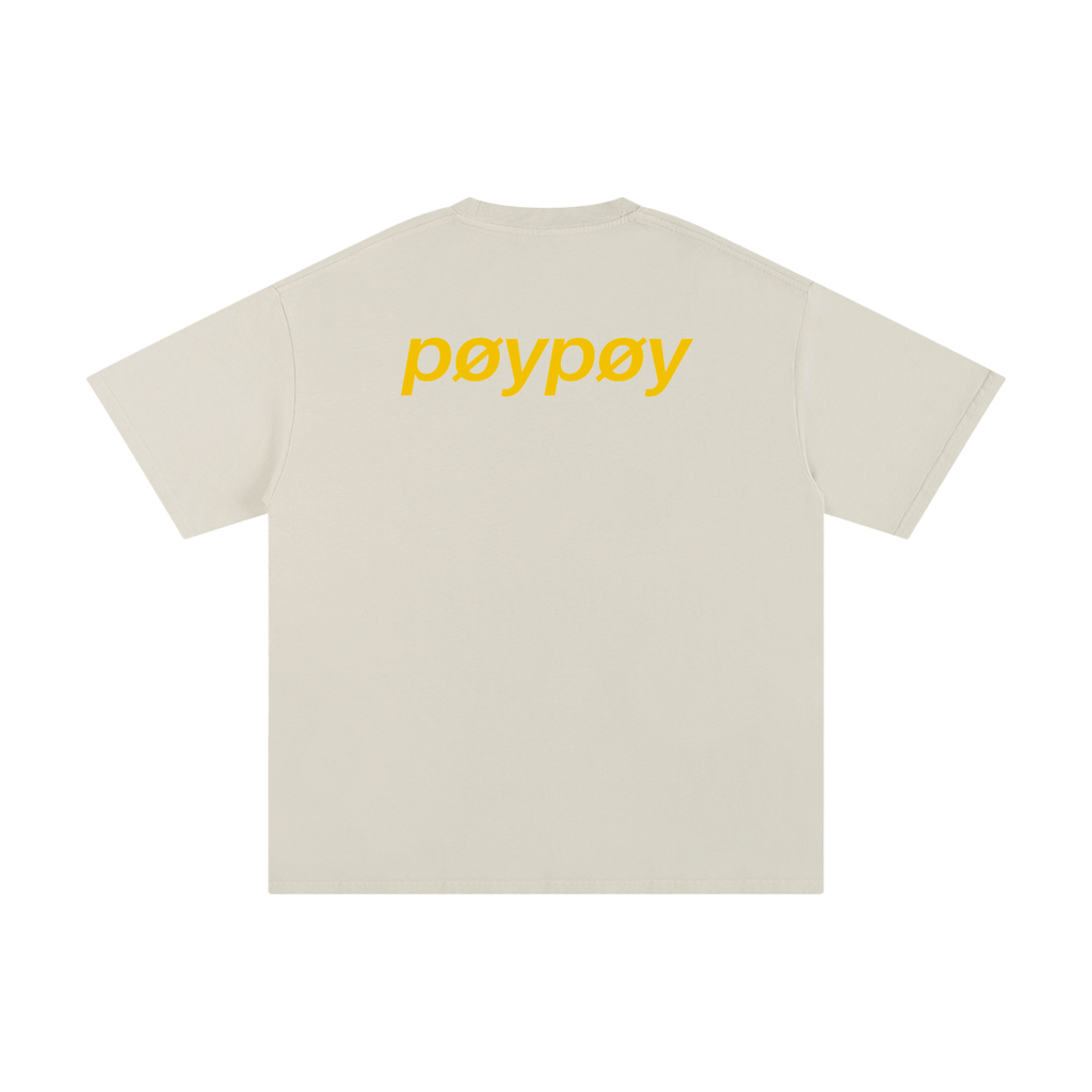Yellow print Unisex Pure Cotton T-Shirt
