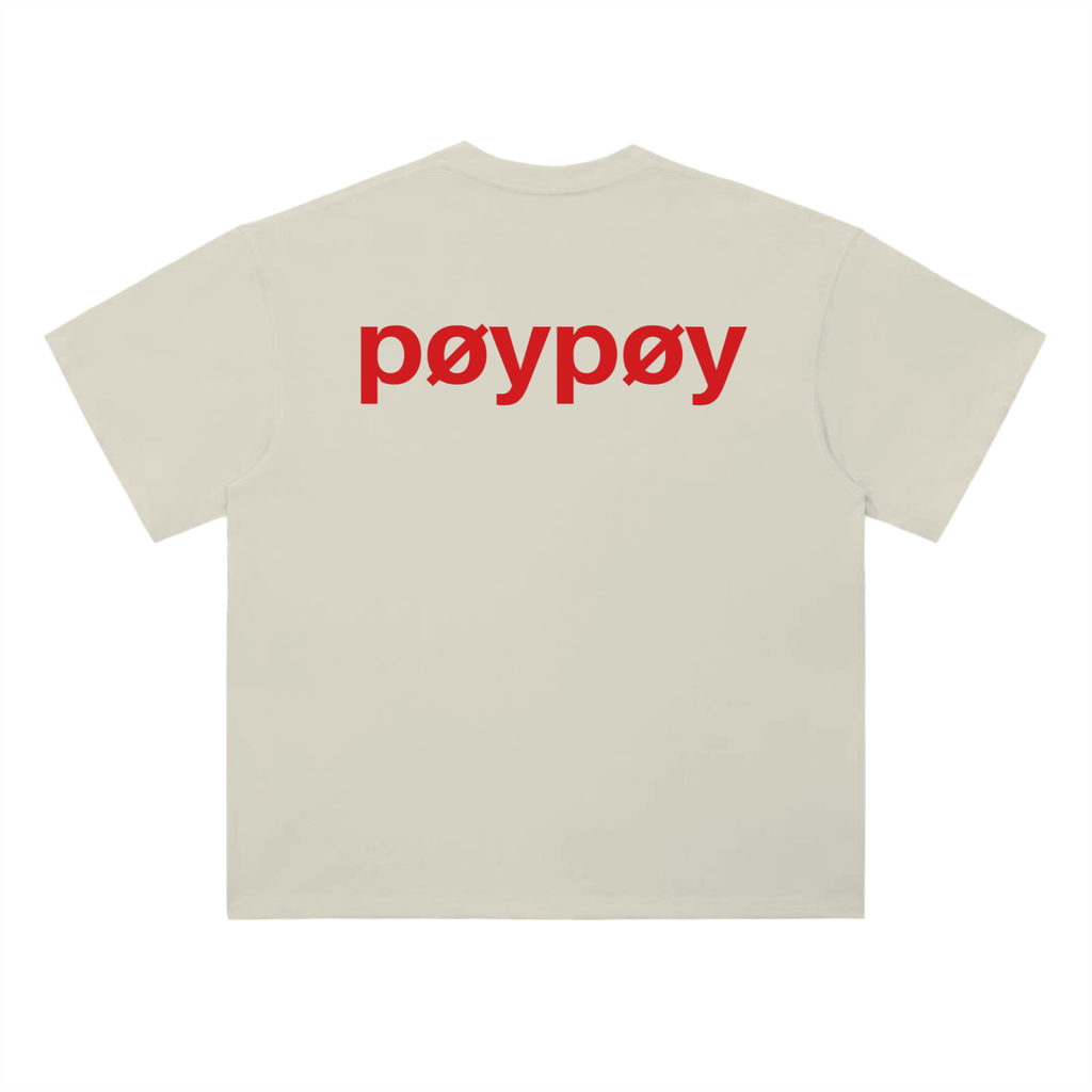 pøy pøy Heavyweight Drop Shoulder Cotton T-Shirt