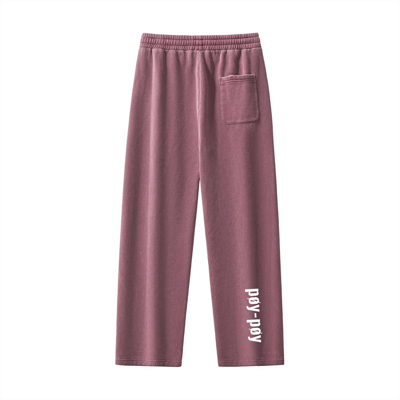 Frayed Enzyme Washed Fleece Sweatpants
