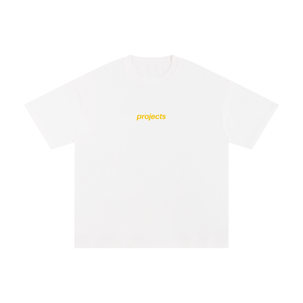 Yellow print Unisex Pure Cotton T-Shirt