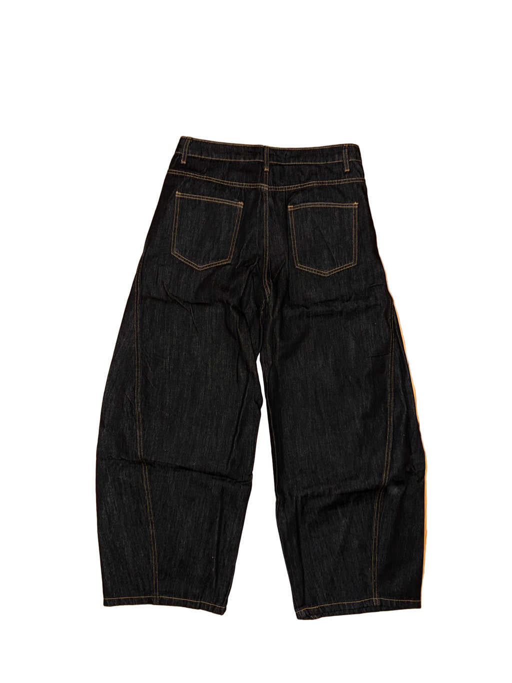 WIDE BLACK DENIM JEANS