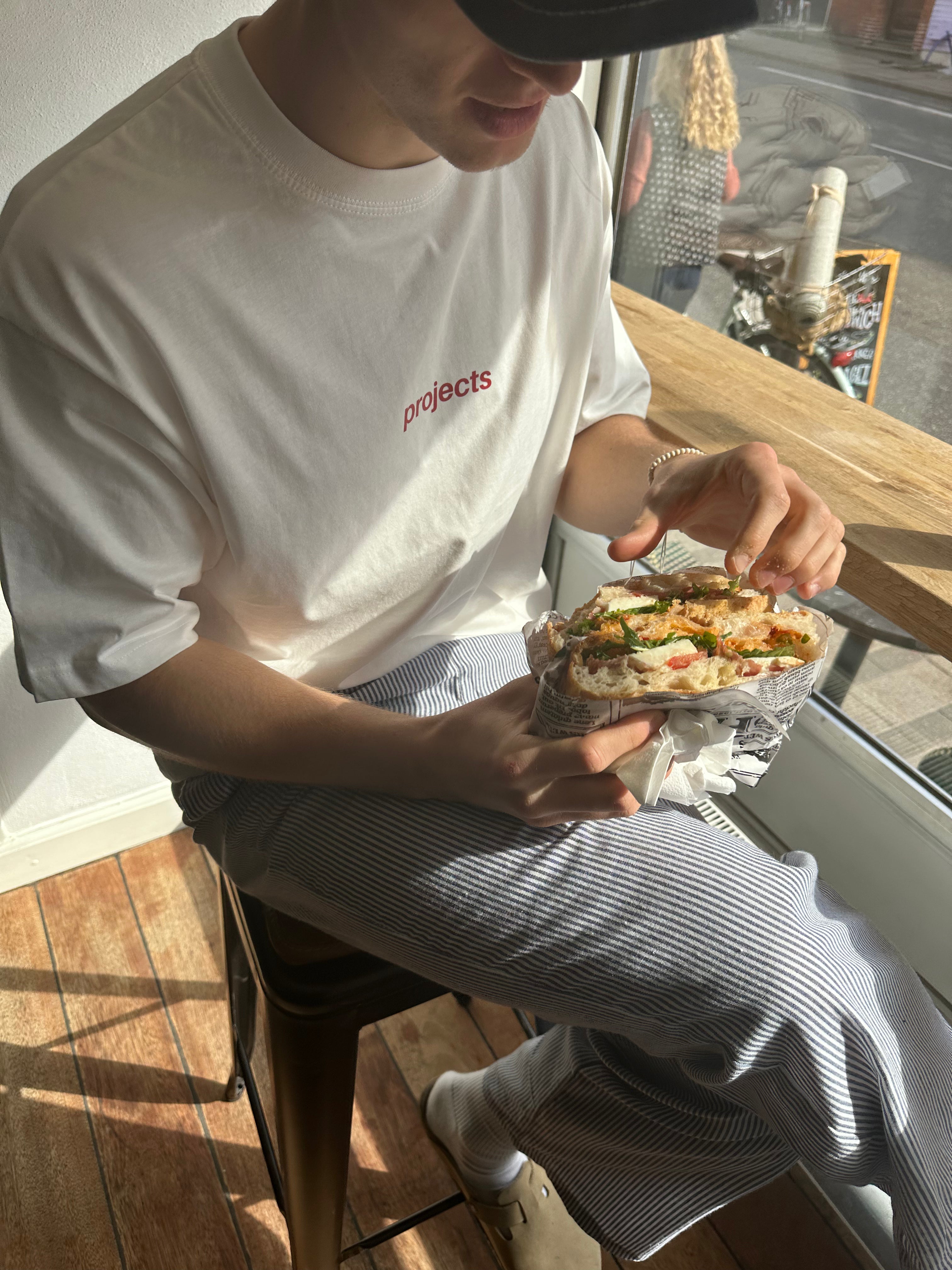 pøy pøy Heavyweight Drop Shoulder Cotton T-Shirt