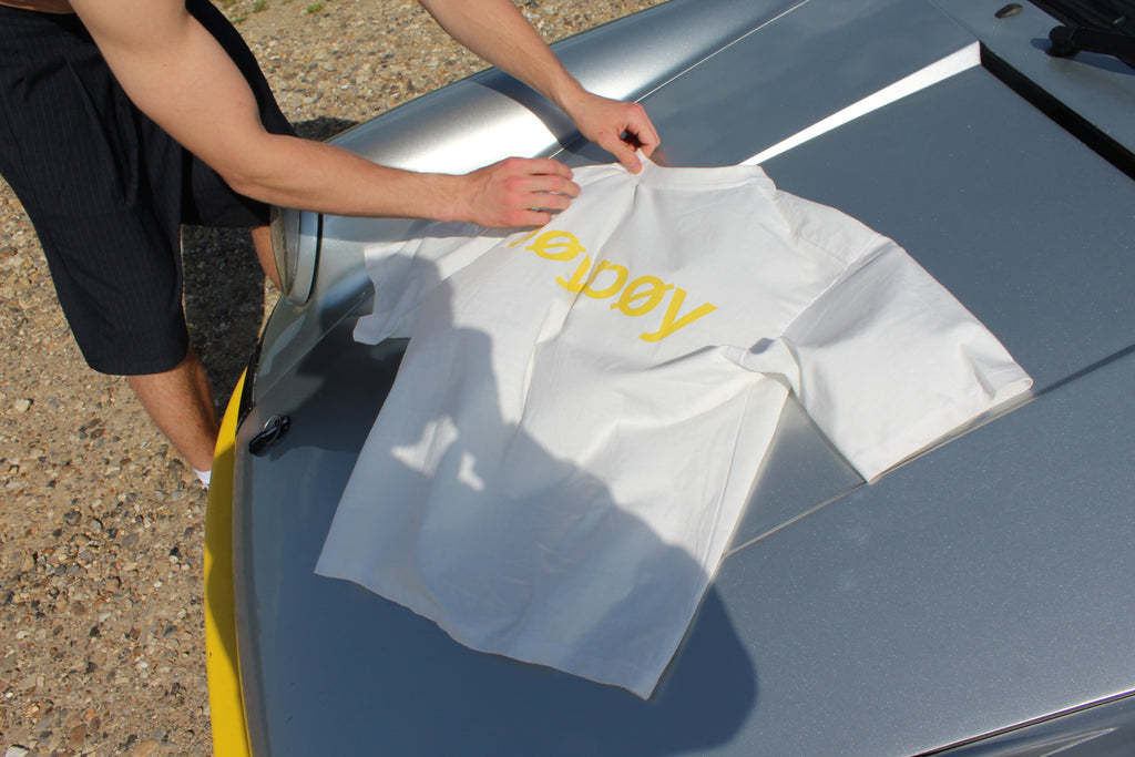 Yellow print Unisex Pure Cotton T-Shirt
