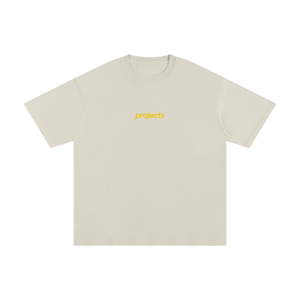 Yellow print Unisex Pure Cotton T-Shirt