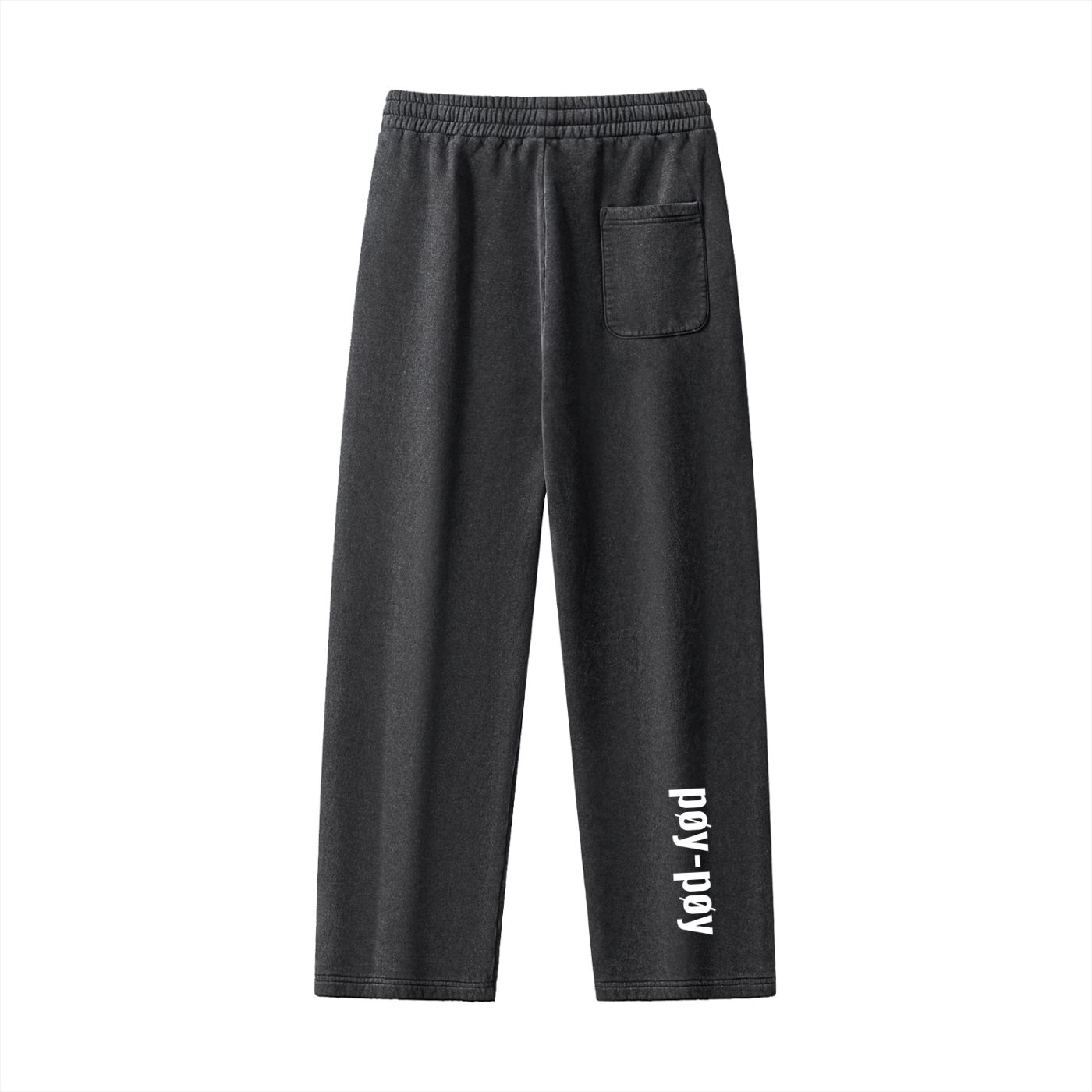 Frayed Enzyme Washed Fleece Sweatpants