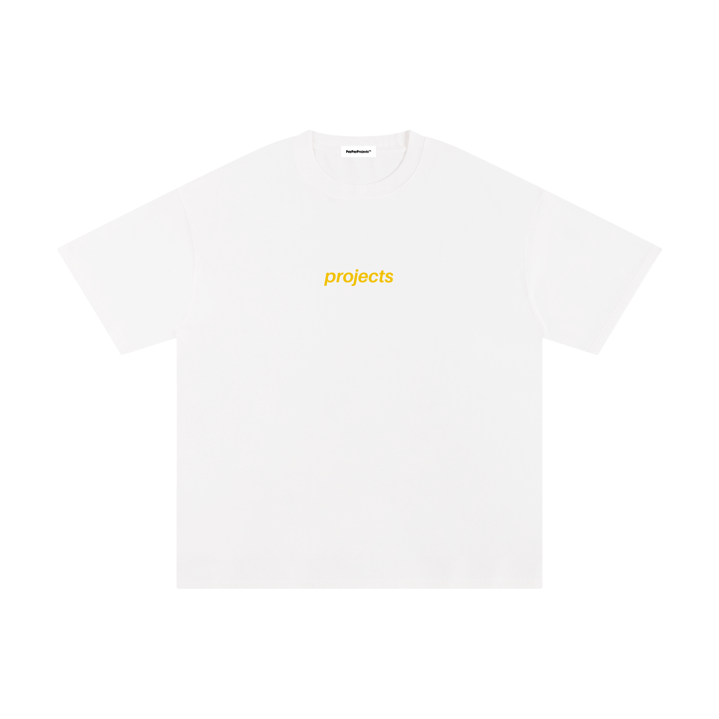 Yellow print Unisex Pure Cotton T-Shirt