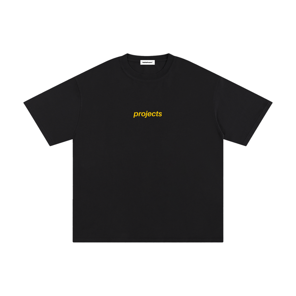 Yellow print Unisex Pure Cotton T-Shirt