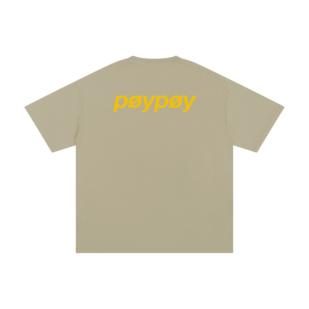 Yellow print Unisex Pure Cotton T-Shirt