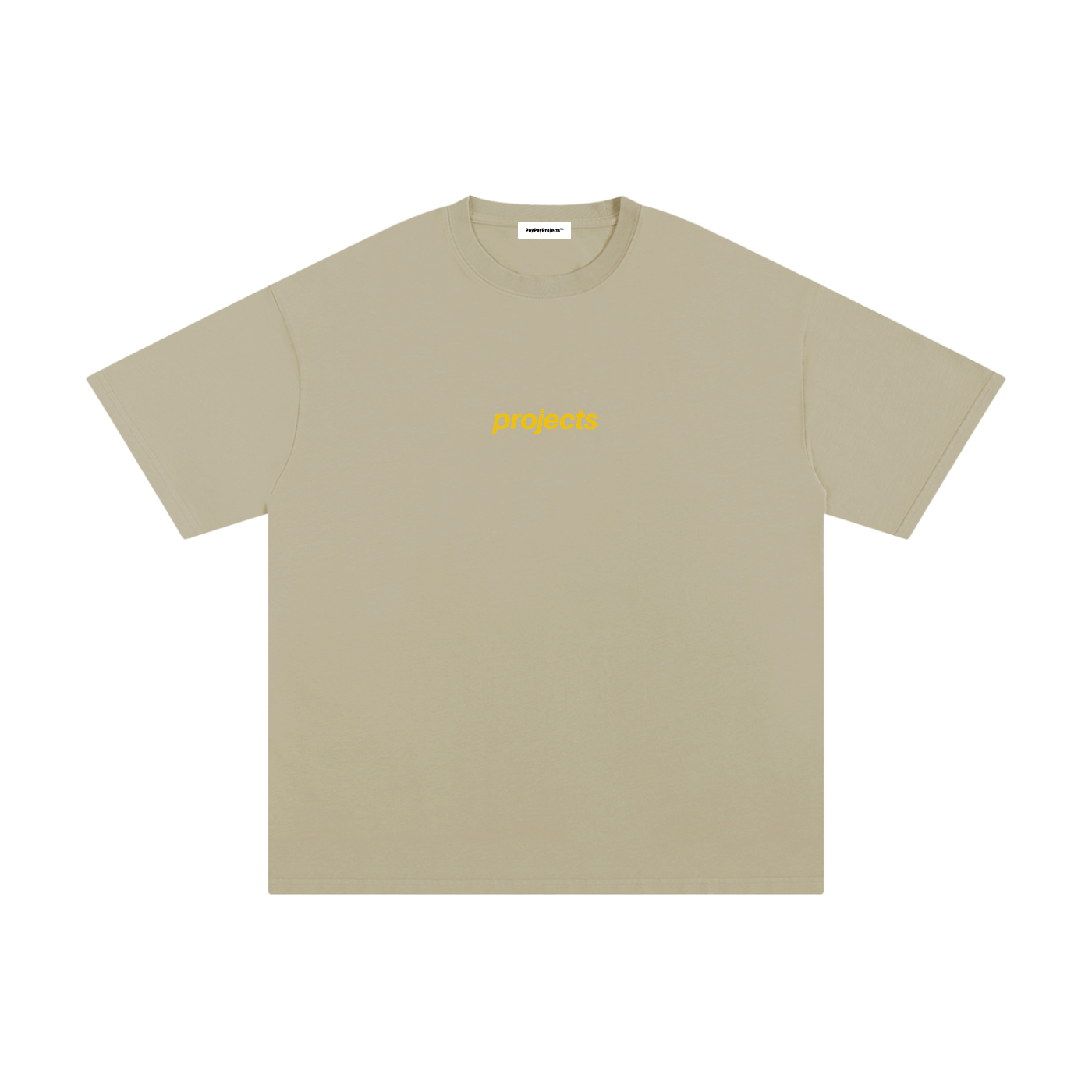 Yellow print Unisex Pure Cotton T-Shirt