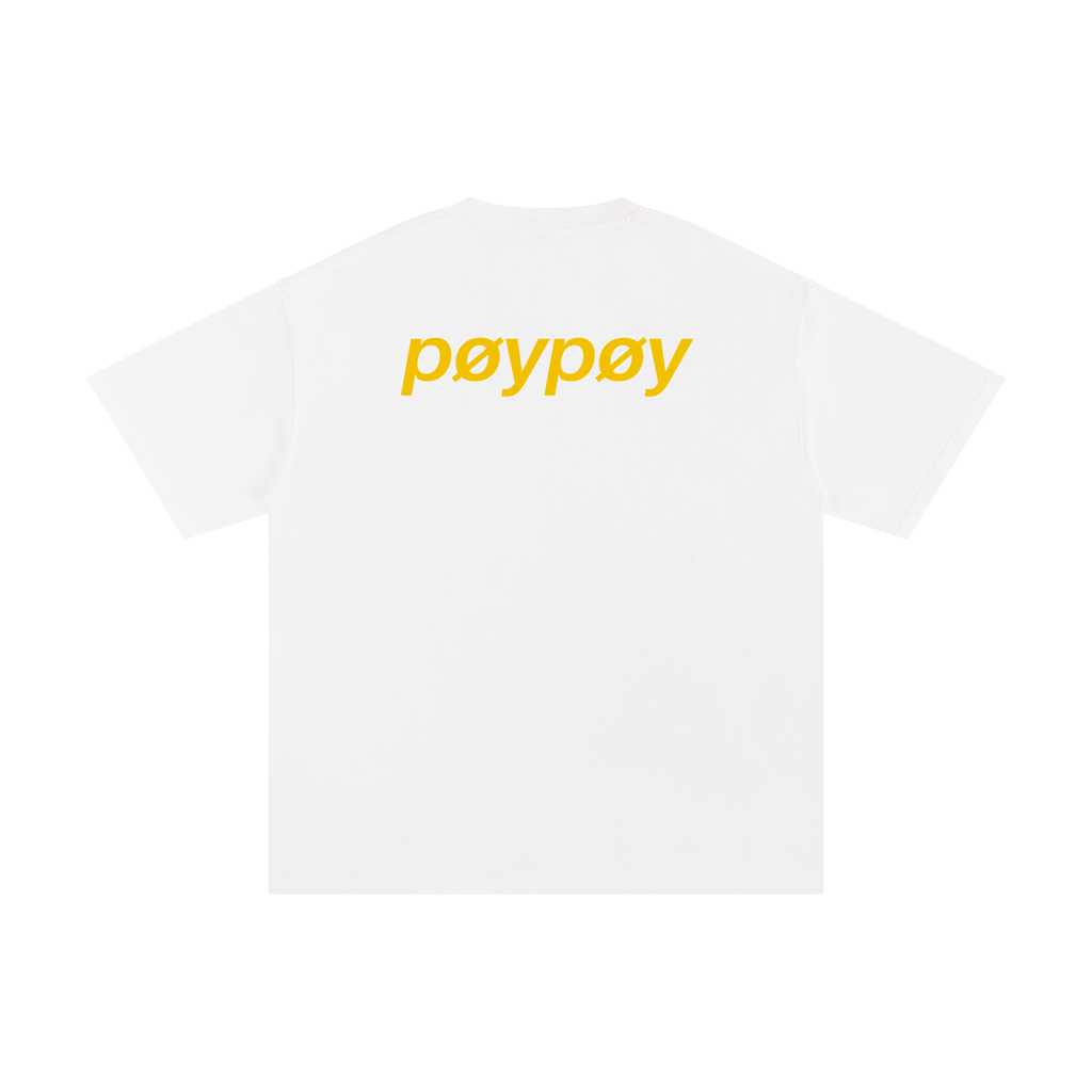 Yellow print Unisex Pure Cotton T-Shirt